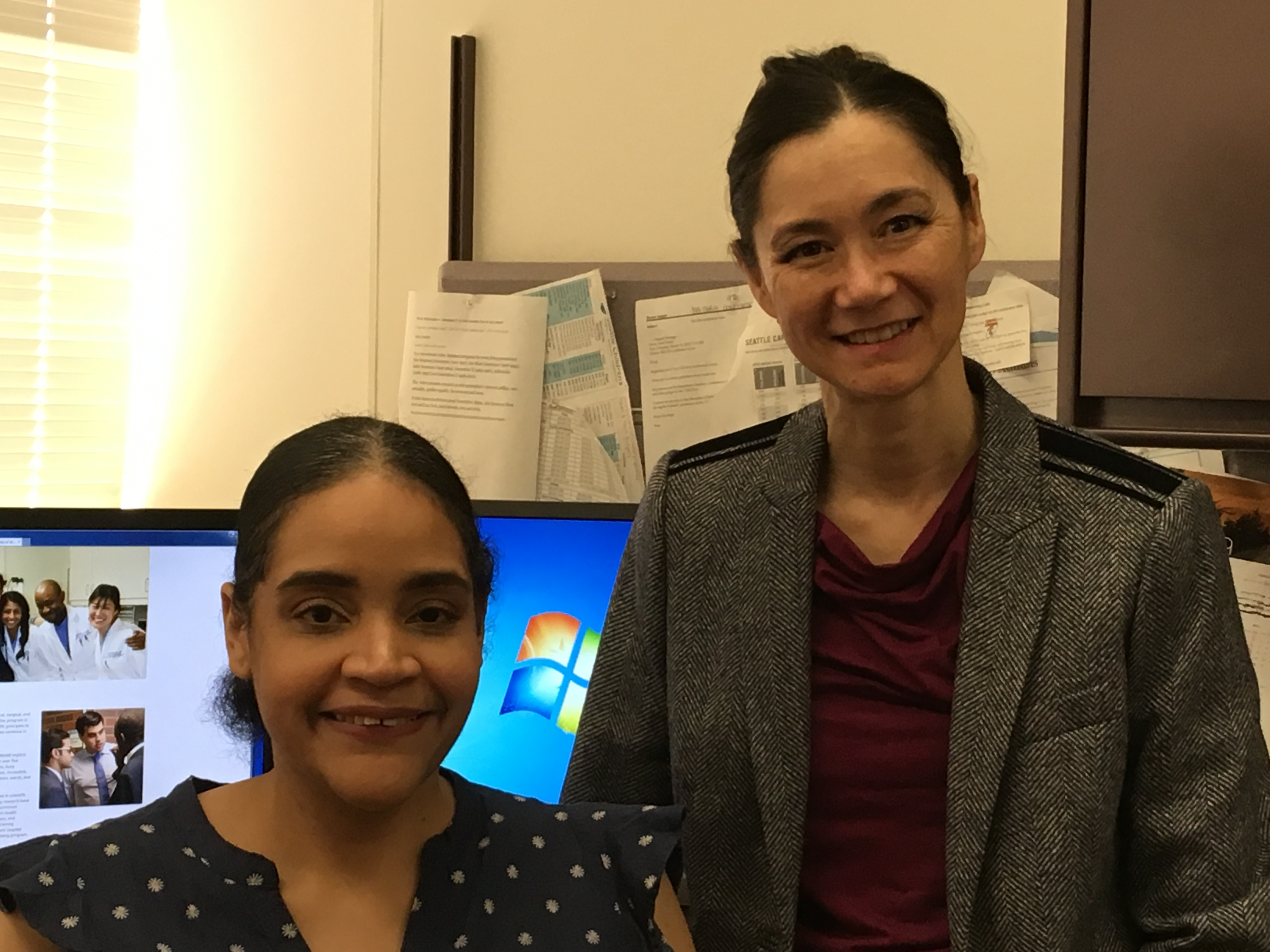 Domonique Calhoun and Tanya Meyer